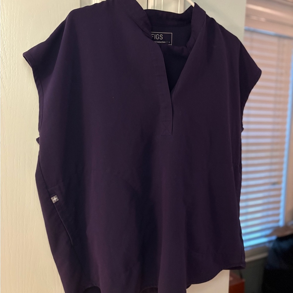 Figs Purple Rafaela Top